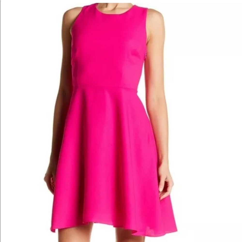Cece Pink & Black Bow cocktail party dress 6 - Picture 2 of 2